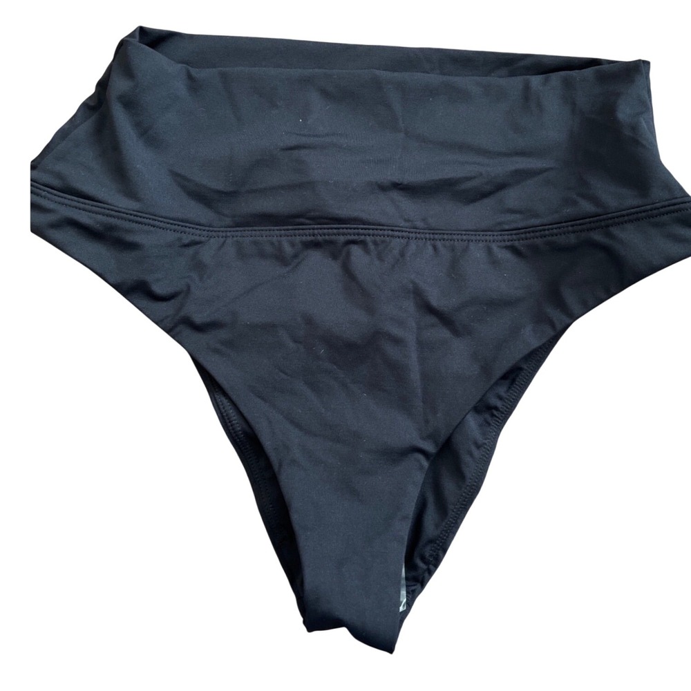 prAna Aurelia Black Womens XS High Waisted Swim Bikini Bottoms NWT